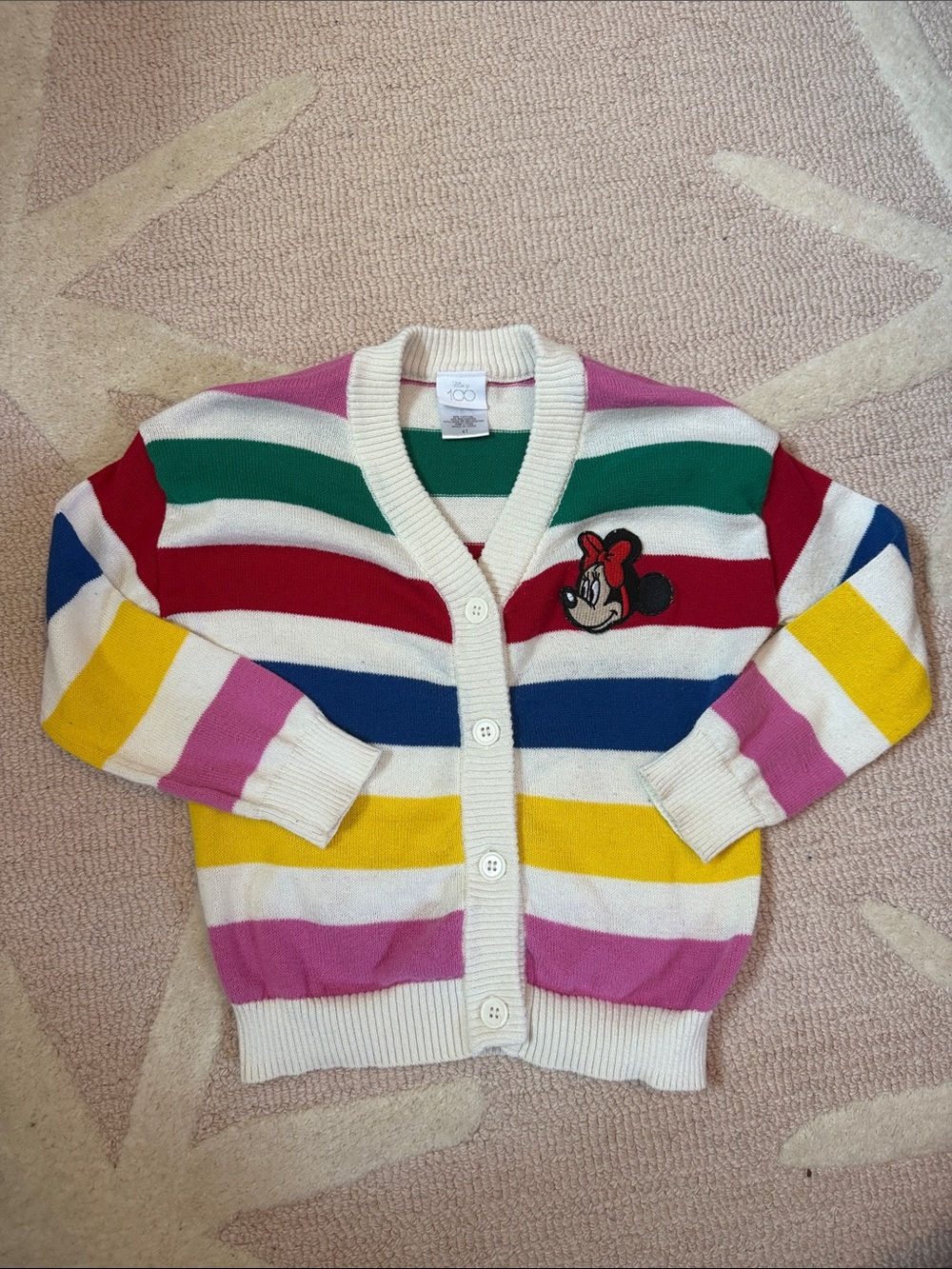 Disney striped cardigan size 4T